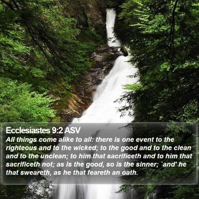 Ecclesiastes 9:2 ASV Bible Verse Image