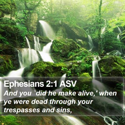Ephesians 2:1 ASV Bible Verse Image