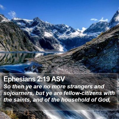 Ephesians 2:19 ASV Bible Verse Image