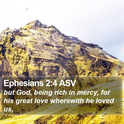 Ephesians 2:4 ASV Bible Verse Image