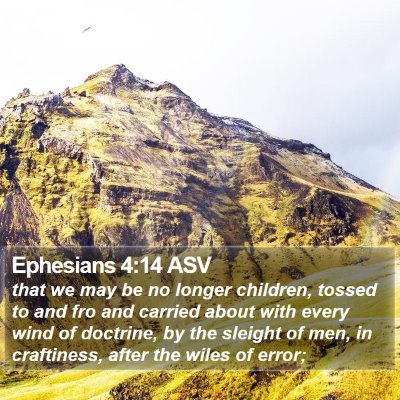 Ephesians 4:14 ASV Bible Verse Image
