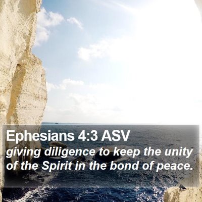 Ephesians 4:3 ASV Bible Verse Image