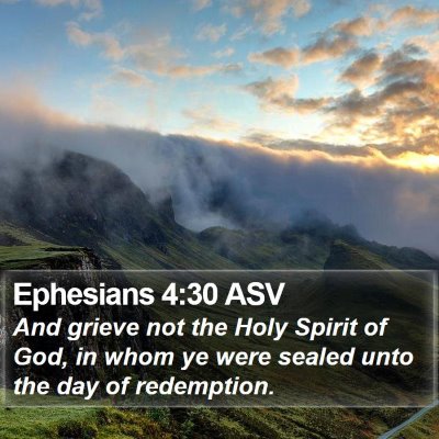 Ephesians 4:30 ASV Bible Verse Image
