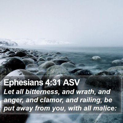 Ephesians 4:31 ASV Bible Verse Image