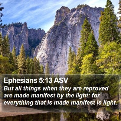 Ephesians 5:13 ASV Bible Verse Image