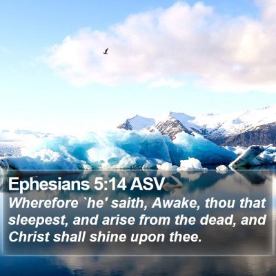 Ephesians 5:14 ASV Bible Verse Image