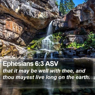 Ephesians 6:3 ASV Bible Verse Image