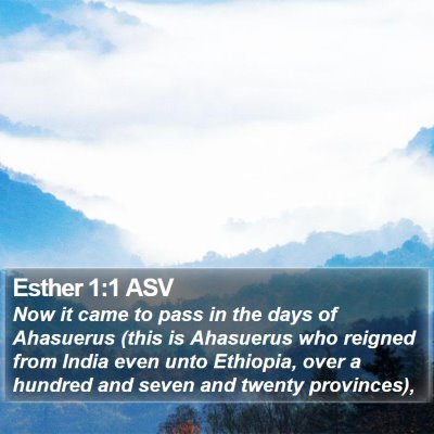 Esther 1:1 ASV Bible Verse Image