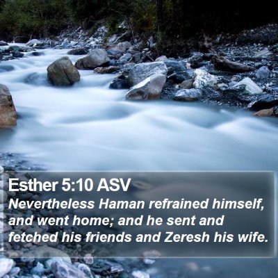 Esther 5:10 ASV Bible Verse Image