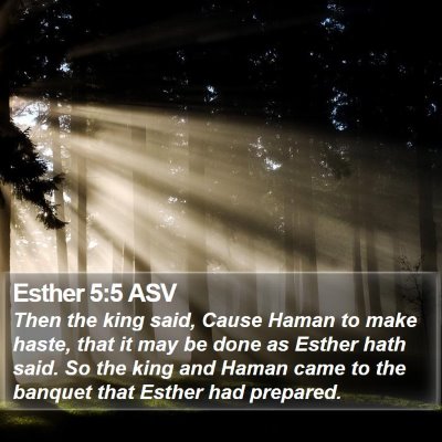 Esther 5:5 ASV Bible Verse Image