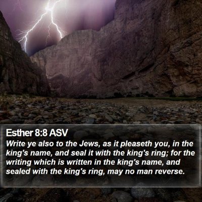 Esther 8:8 ASV Bible Verse Image