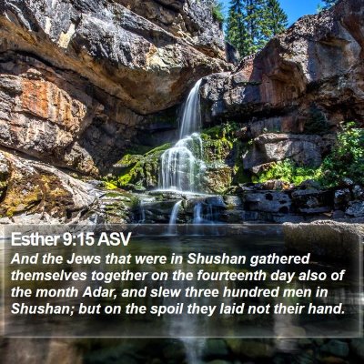 Esther 9:15 ASV Bible Verse Image