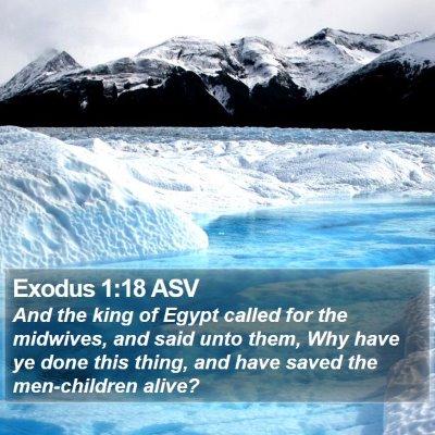 Exodus 1:18 ASV Bible Verse Image