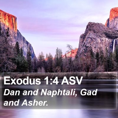 Exodus 1:4 ASV Bible Verse Image