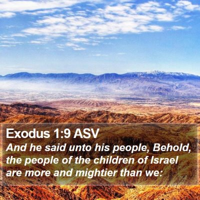Exodus 1:9 ASV Bible Verse Image