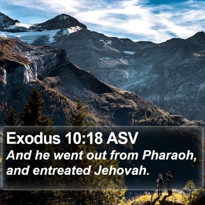 Exodus 10:18 ASV Bible Verse Image