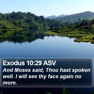 Exodus 10:29 ASV Bible Verse Image