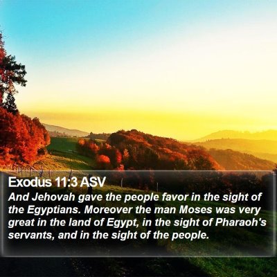 Exodus 11:3 ASV Bible Verse Image