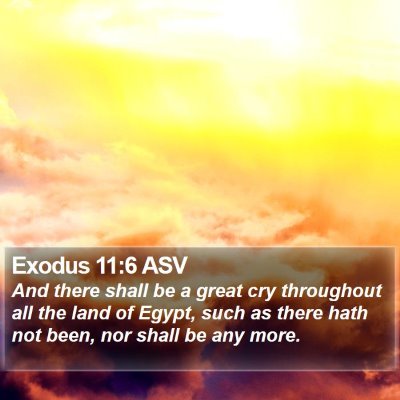 Exodus 11:6 ASV Bible Verse Image