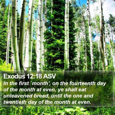 Exodus 12:18 ASV Bible Verse Image
