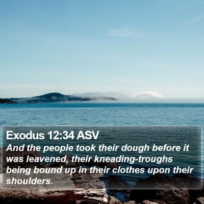 Exodus 12:34 ASV Bible Verse Image