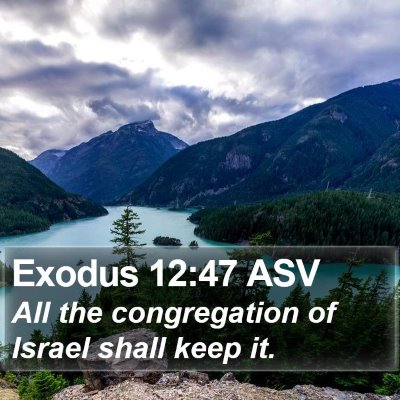 Exodus 12:47 ASV Bible Verse Image