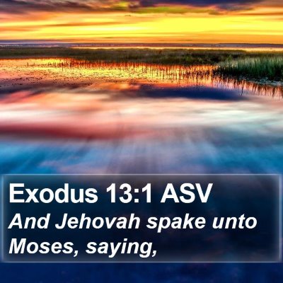 Exodus 13:1 ASV Bible Verse Image