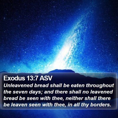 Exodus 13:7 ASV Bible Verse Image