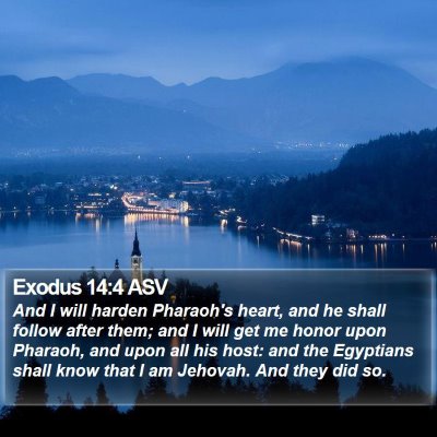 Exodus 14:4 ASV Bible Verse Image