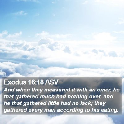 Exodus 16:18 ASV Bible Verse Image