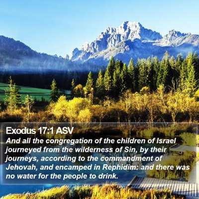 Exodus 17:1 ASV Bible Verse Image