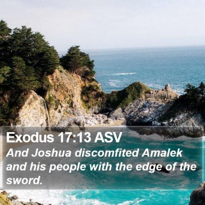 Exodus 17:13 ASV Bible Verse Image