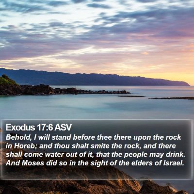 Exodus 17:6 ASV Bible Verse Image