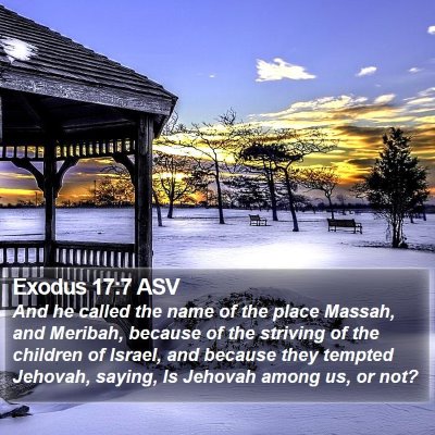 Exodus 17:7 ASV Bible Verse Image