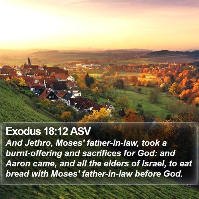 Exodus 18:12 ASV Bible Verse Image