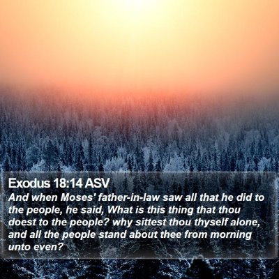 Exodus 18:14 ASV Bible Verse Image