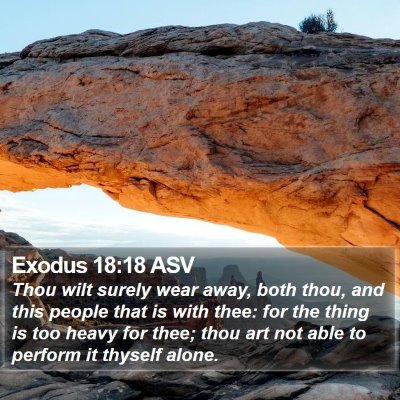 Exodus 18:18 ASV Bible Verse Image