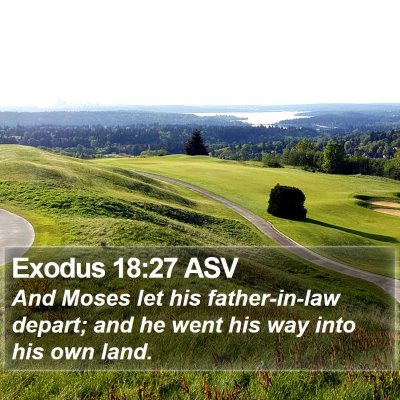 Exodus 18:27 ASV Bible Verse Image