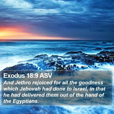 Exodus 18:9 ASV Bible Verse Image