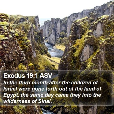 Exodus 19:1 ASV Bible Verse Image