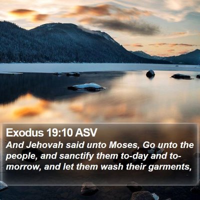 Exodus 19:10 ASV Bible Verse Image