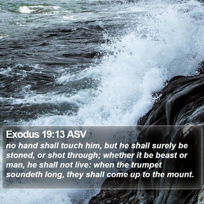 Exodus 19:13 ASV Bible Verse Image