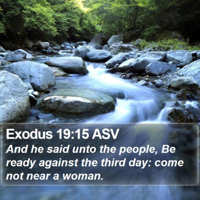 Exodus 19:15 ASV Bible Verse Image