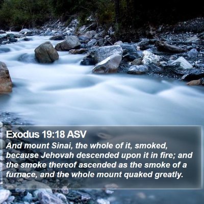 Exodus 19:18 ASV Bible Verse Image
