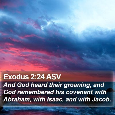 Exodus 2:24 ASV Bible Verse Image