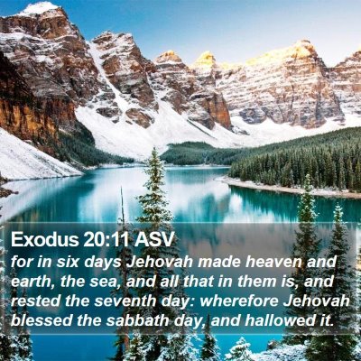Exodus 20:11 ASV Bible Verse Image
