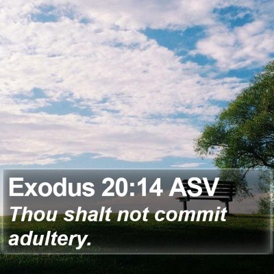 Exodus 20:14 ASV Bible Verse Image