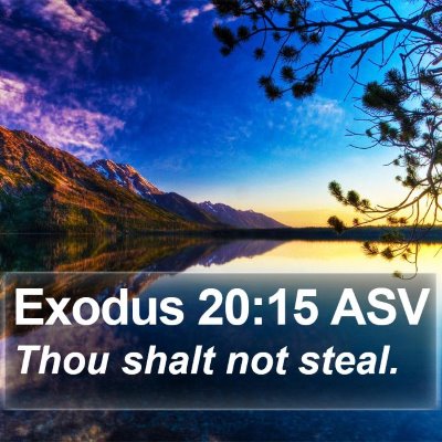 Exodus 20:15 ASV Bible Verse Image