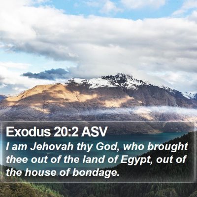 Exodus 20:2 ASV Bible Verse Image