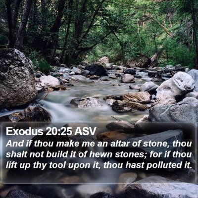 Exodus 20:25 ASV Bible Verse Image